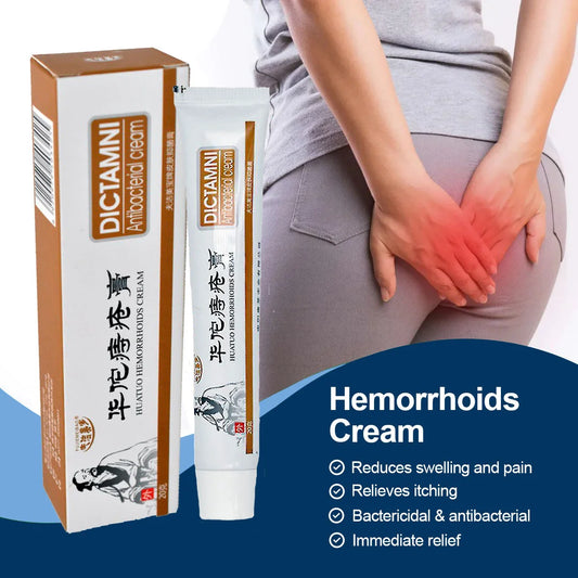 Mendio Hemorrhoid Relief Cream - Diminishes Swelling and Pain, Eases Itching, Offers Bactericidal and Antibacterial Properties for Instant Relief