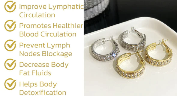 Lymphatic Activity Hoop Earrings
